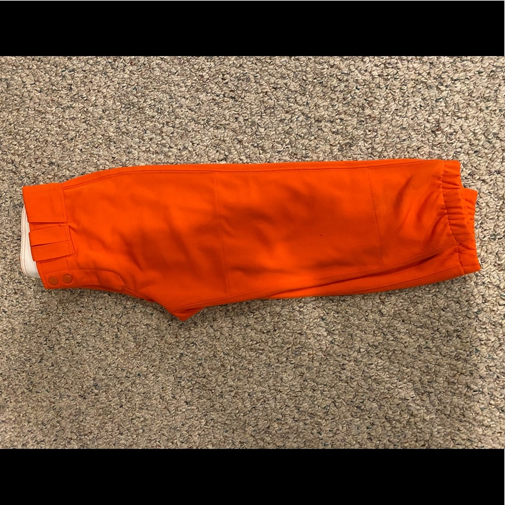 orange softball pants